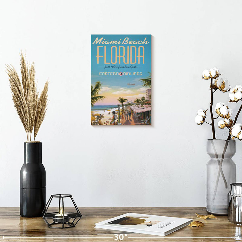 Aime Miami Beach, Floride, H 12 po x l 8 po