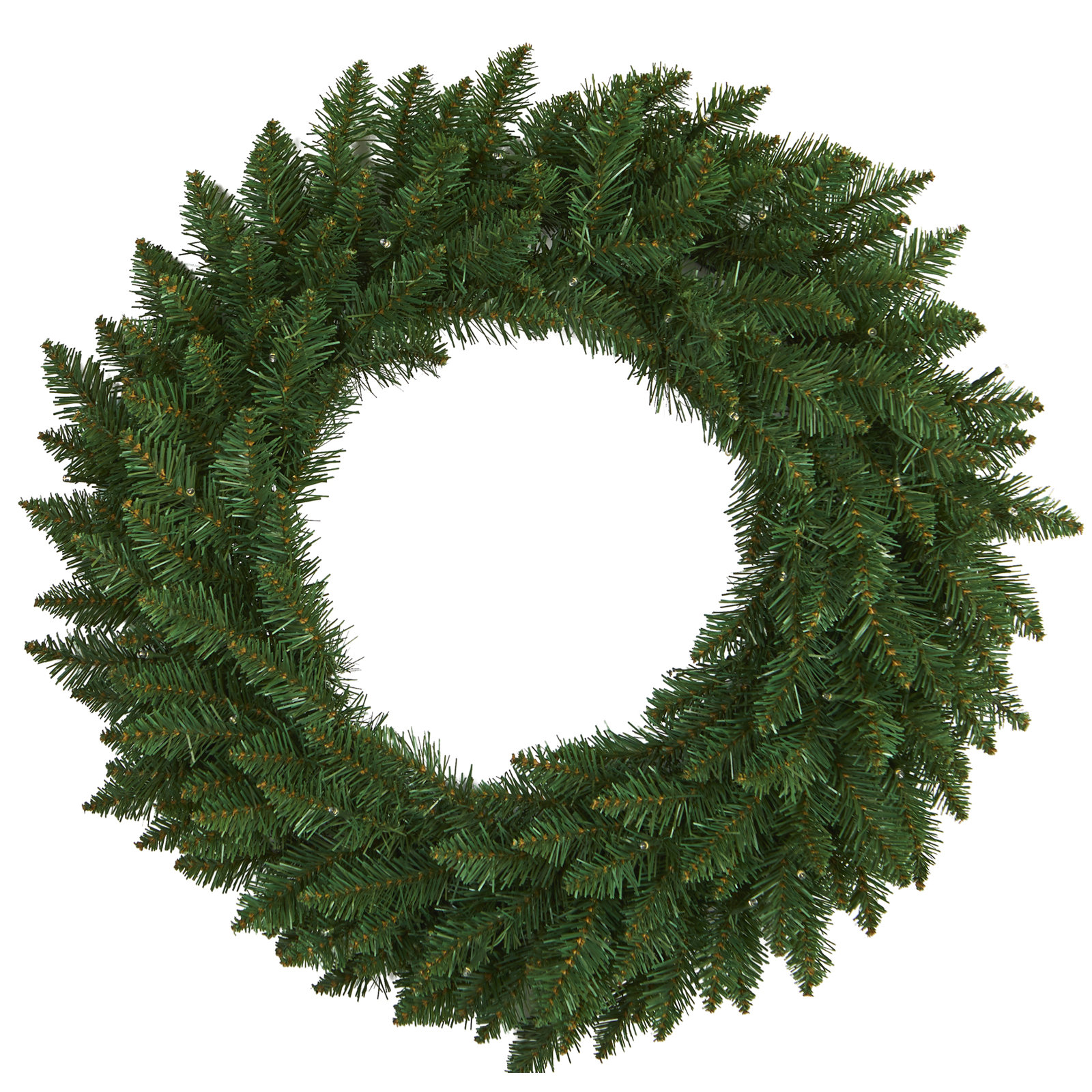 24'' Faux Pine Lighted Wreath