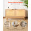 Entryway Shoe Storage Bench 39.4x11.8x20.9Inch Rattan-Like Rack with Flip Drawer