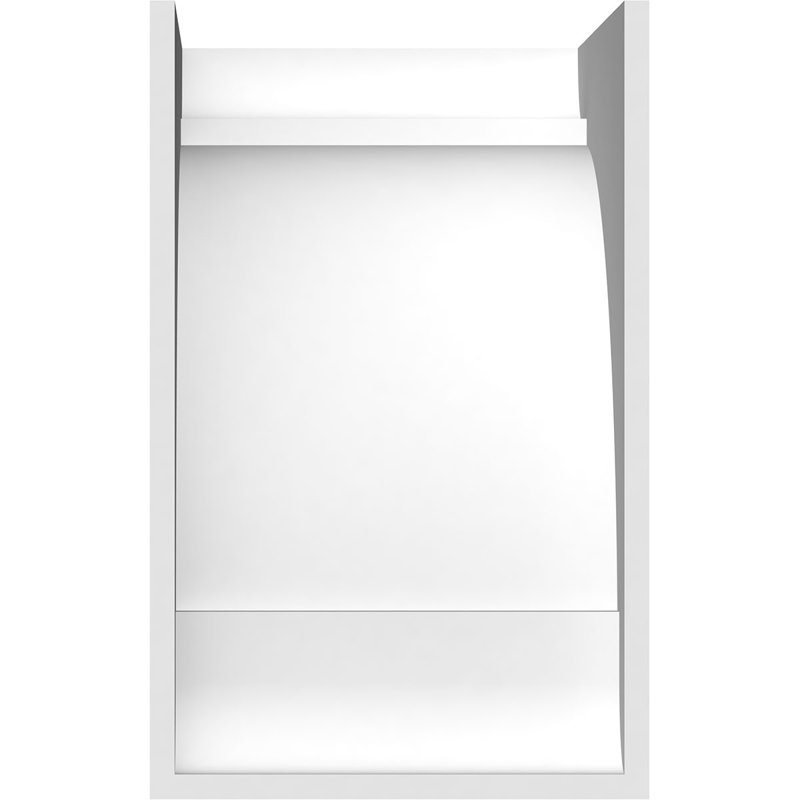 Corbeau standard en PVC de qualité architecturale standard, H 12 po x l 7 po x P 8 po