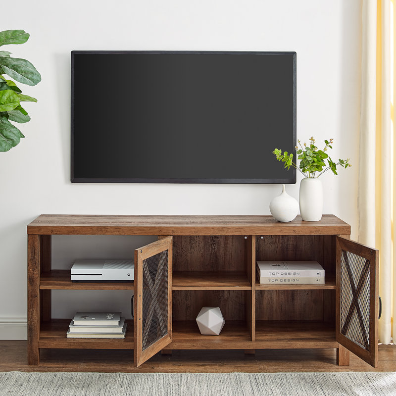 TV Stand for TVs up to 65", Rustic Oak