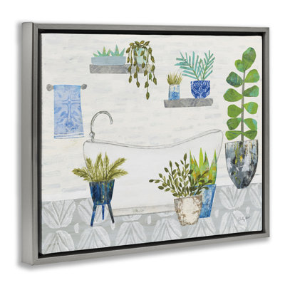  «Rustic Botanical Bathroom Floater Canvas» par Courtney Prahl
