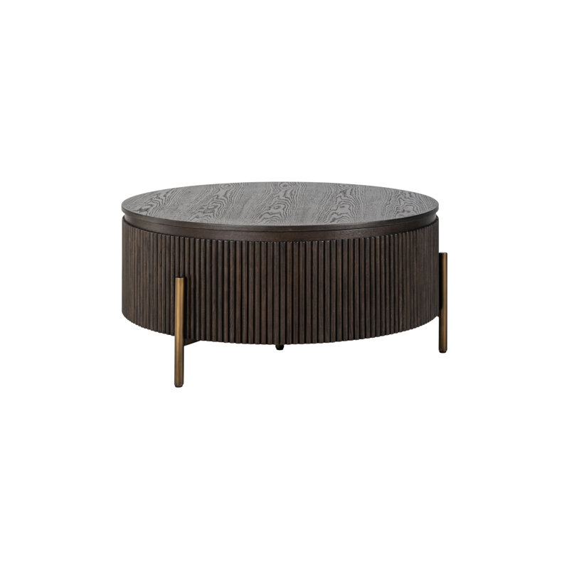 Luxor Solid Wood Top Coffee Table