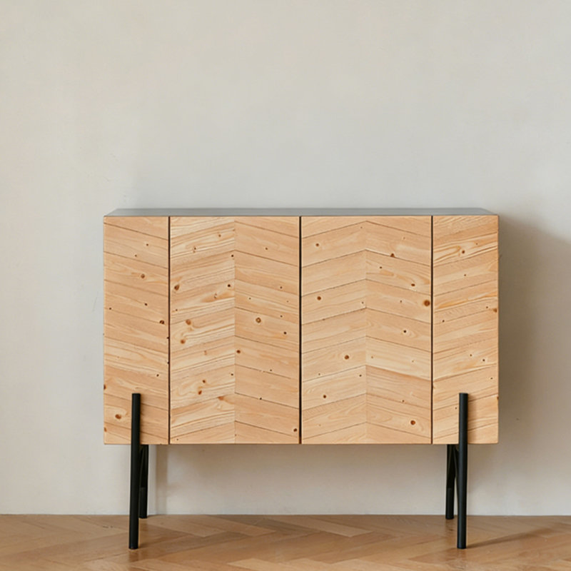 Buffet Modern Burlywood, H 31,89 po x l 39,37 po x P 15,75 po