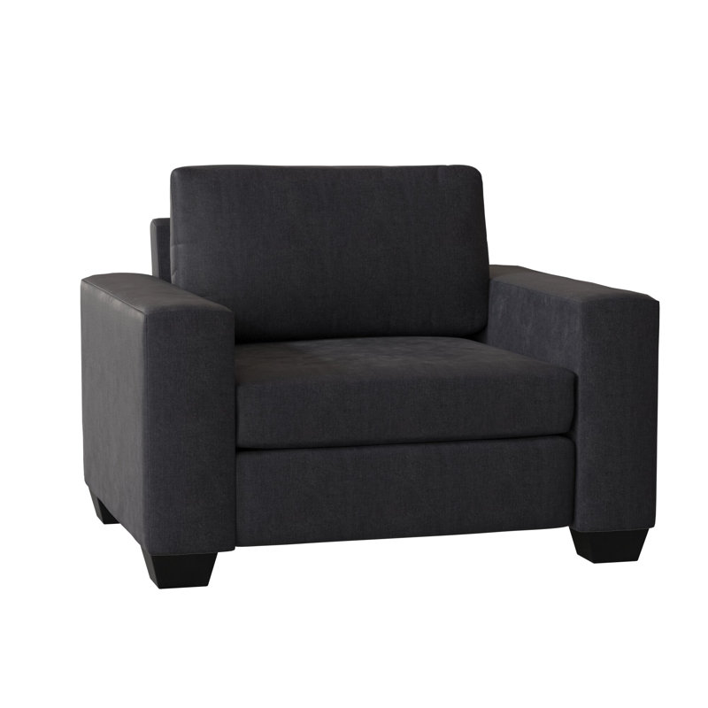 Anastase Upholstered Chair And A Half, Entice Navy, Unfinished