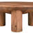 Hilinai 38" W Solid Mango Wood Coffee Table with Pillar Legs