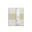Wardrobe, sliding door wardrobe SENJA with a rattan look and a mirror, MADE IN GERMANY-100897713