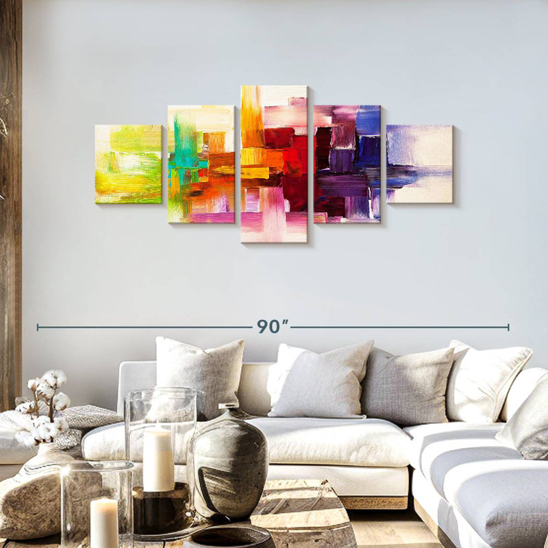 Pensées visuelles I, H 30 po x l 68 po