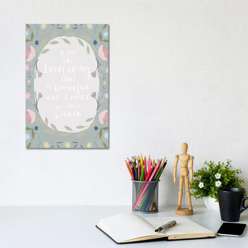 Border Everything by Leah Straatsma - Wrapped Canvas Gallery-Wrapped Canvas Giclée, 20.32 cm H x 30.48 cm W