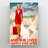 Flight Attendant In Red Suit - And She Lived Happily Ever After - 1 Piece Rectangle Graphic Art Print On Wrapped Canvas-380678265