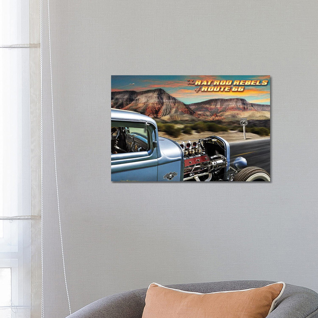 Rat Rod Rebels von Larry Grossman - Gallery-Wrapped Canvas Giclée on Canvas