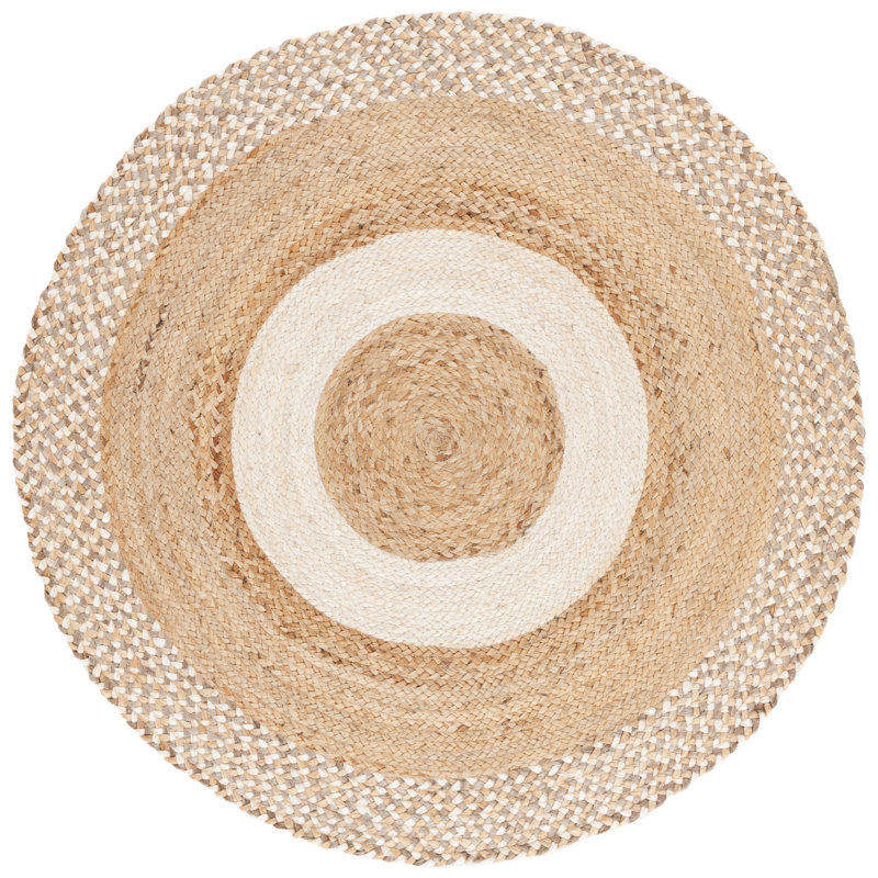Natural Fiber 530 Area Rug In Natural / Ivory, Round 3'