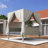 Outdoor Patio Sunbed With Curtains-614334441
