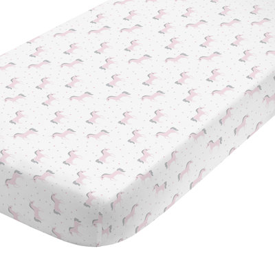 Drap-housse pour lit de bébé pour lit de bébé licorne Maya
