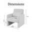 Ensemble de 2 fauteuils d'appoint rembourrés 28,74 po de largeur-337315958-337315956
