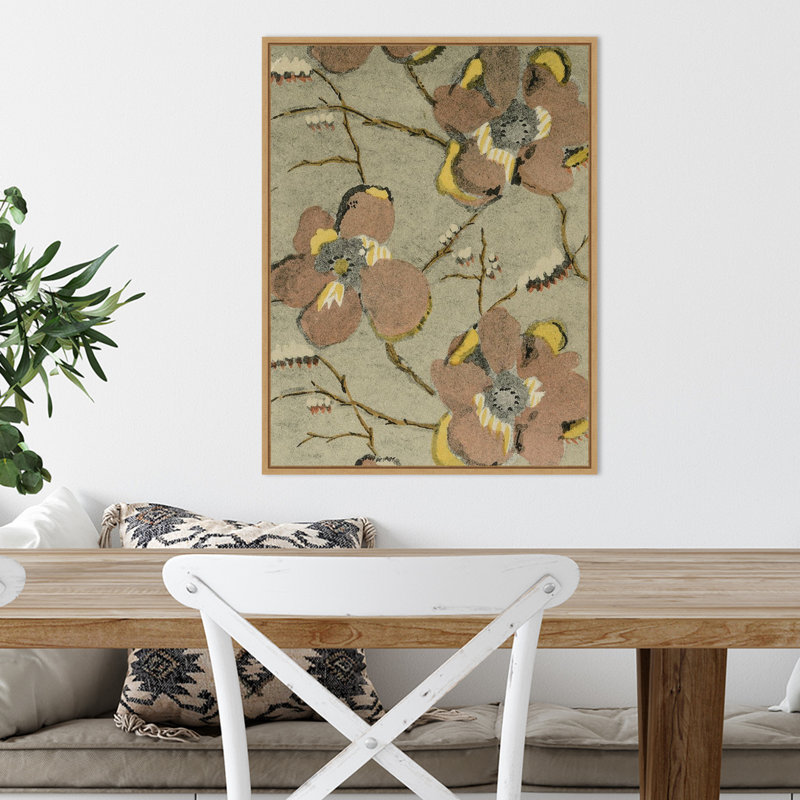 " Delicate Floral Pattern II " by Baxter Mill Archive, 24" H x 18" W x 2" D