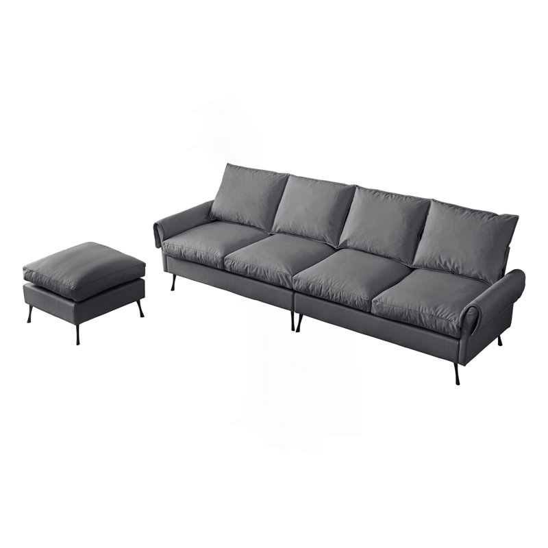 Canapé modulaire en forme de L avec repose-pieds convertible Living Room