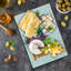 Ambesonne American Tempered Glass Cutting Board New York Landmarks Multicolor