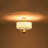 Americana-Style 3-Light Trimmed Linen Drum Pendant