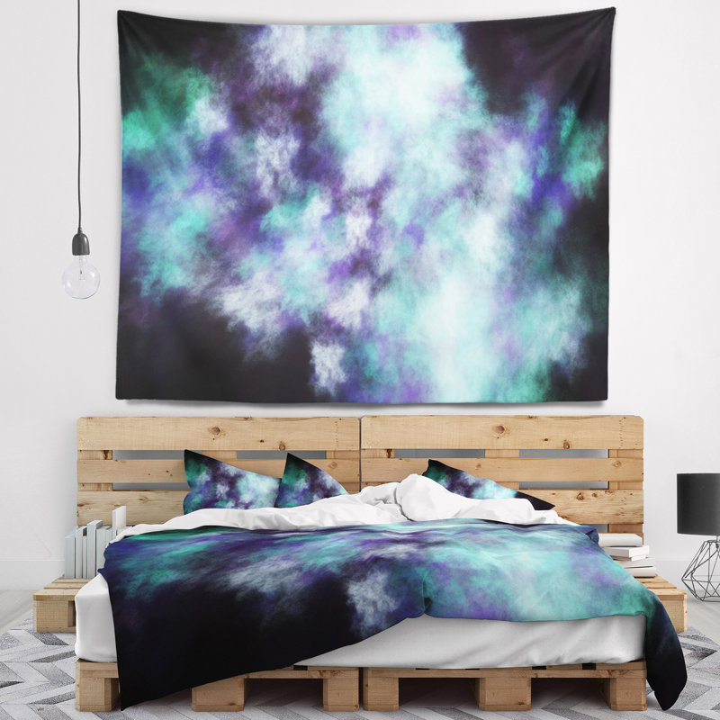 Tapisserie abstraite de ciel étoilé parfait, H 50 po x l 60 po