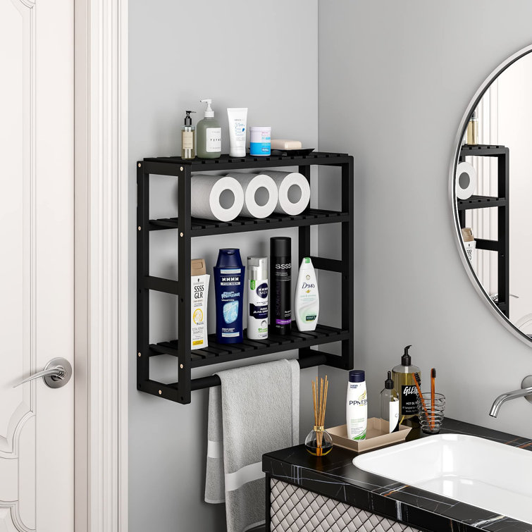 Helmtraut Solid Wood Wall Bathroom Shelves 17 Stories