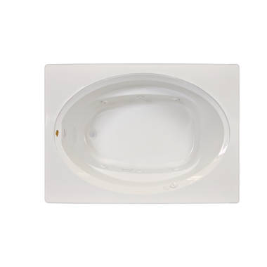 Signature 60 x 60 Corner Whirlpool Acrylic Bathtub Jacuzzi White