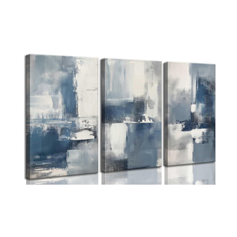 3 Piece Wrapped Canvas Print, 60 cm H x 40 cm W