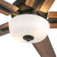 Ventilateur de plafond blanc 52 po + ampoule DEL Erikson-103256114-103256115