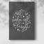 All All Calm, All Is Bright - gris foncé sur toile-131203954