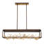 Lustre rectangulaire DEL 8 lumières Aerie