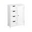 Armoire de rangement pour salle de bain, armoire de plancher avec tablette réglable et tiroirs