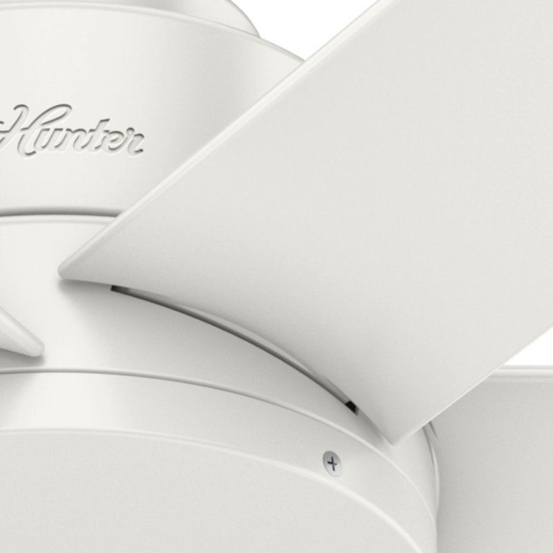 Ventilateur de plafond 44 "à 6 pales avec contrôle mural Kennicott, Blanc frais