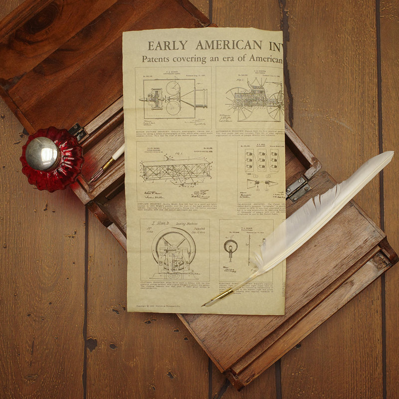 Affiche de papier parchemin American In vent