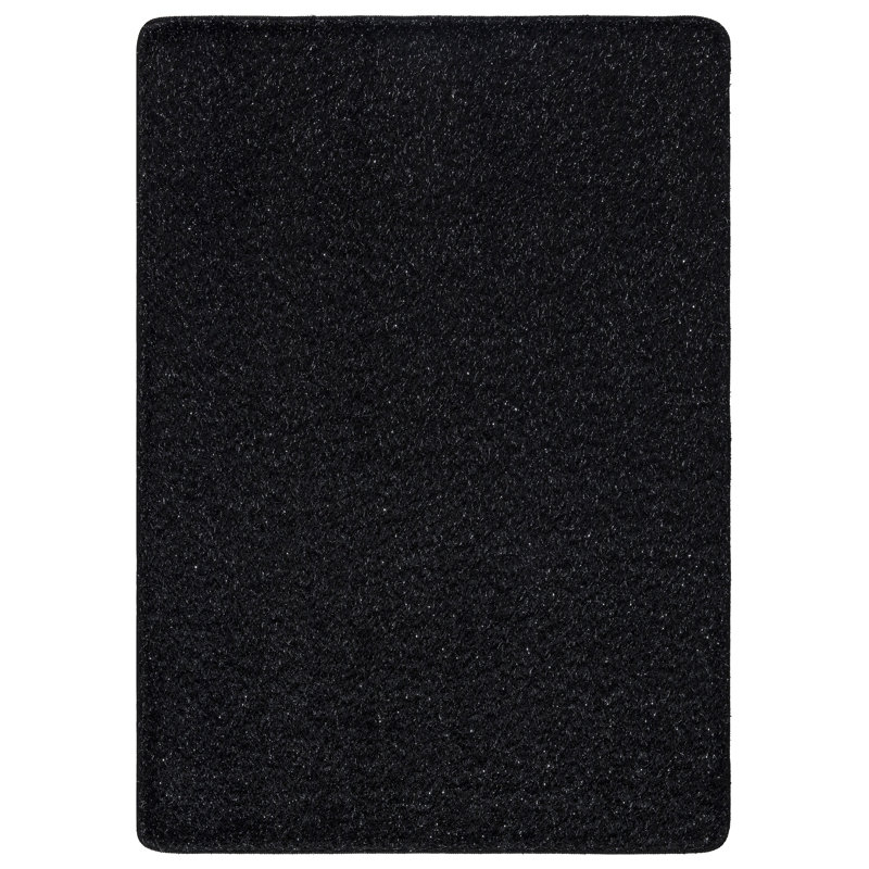 Eschelle Solid Colour Shag Area Rug, Rectangle 60 x 110cm