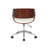 Faux Leather Mid Century Office Chair-1316064307