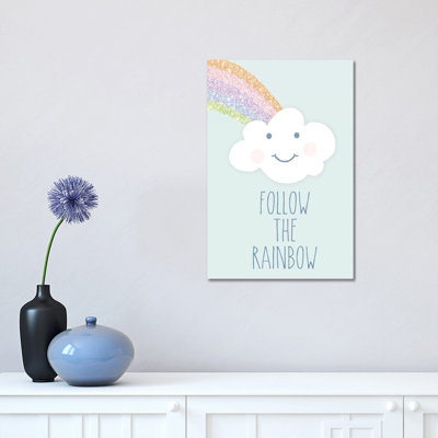 Follow the Rainbow 1 Piece Wrapped Canvas Wall Art