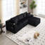 3 Seater Corduroy Sofa-700712680