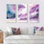 «Violet Storm at the Horizon II», reproduction sur toile 3 pièces-87538815-87538816