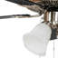 Ventilateur de plafond standard à 5 pales de 52 po avec chaîne de traction et ensemble d'éclairage inclus Afognak