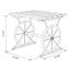 Table de bout à tréteaux en bois massif Aranda-1734802931