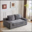 Canapé-lit confortable à assise profonde, petit canapé en velours côtelé moderne pour le salon et la chambre à coucher, coussin réversible avec coussins, sans assemblage requis, gris foncé-76309257
