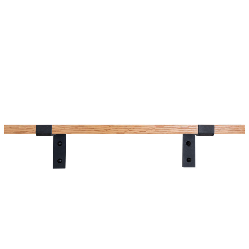 Rayne Red Oak Bracket Shelf, 2" H x 12" W x 8" D