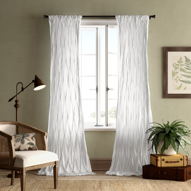 Faheem Cotton Sheer Curtain Single Panel
