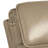 Sily Power Recliner Chair, Flange Trim, Foam Beige Faux Leather Seat-117559275