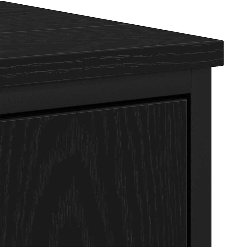 Bathroom Furniture Set With Door 3 Pcs 33 X 33 X 102.5 Cm, Black