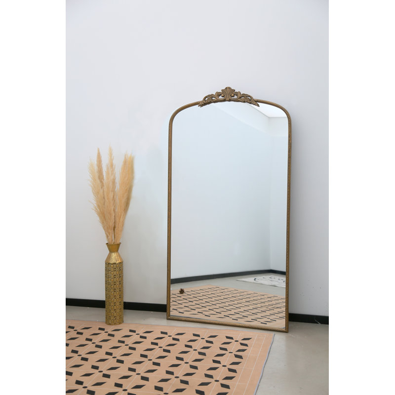 Miroir de plancher pleine longueur en métal