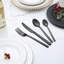  Ebern Designs Coupar Stainless Steel 24 Piece Flatware Set - Service for 6 - Black