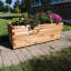1.2m Pine Raised Trough Planter