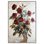 Velours vermillon II, art floral romantique sur toile par Art Remedy