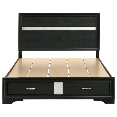Urbana Black Storage Panel Bed